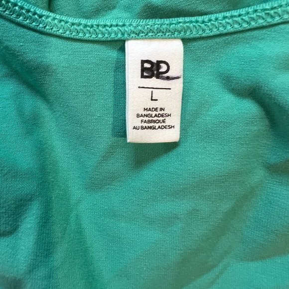 NWOT BP. Crop Knit Camisole In Green‎ Marine (L) - Picture 7 of 10